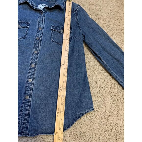 Old Navy Womens Denim Jean Jacket XS Petite EUC - Picture 3 of 12
